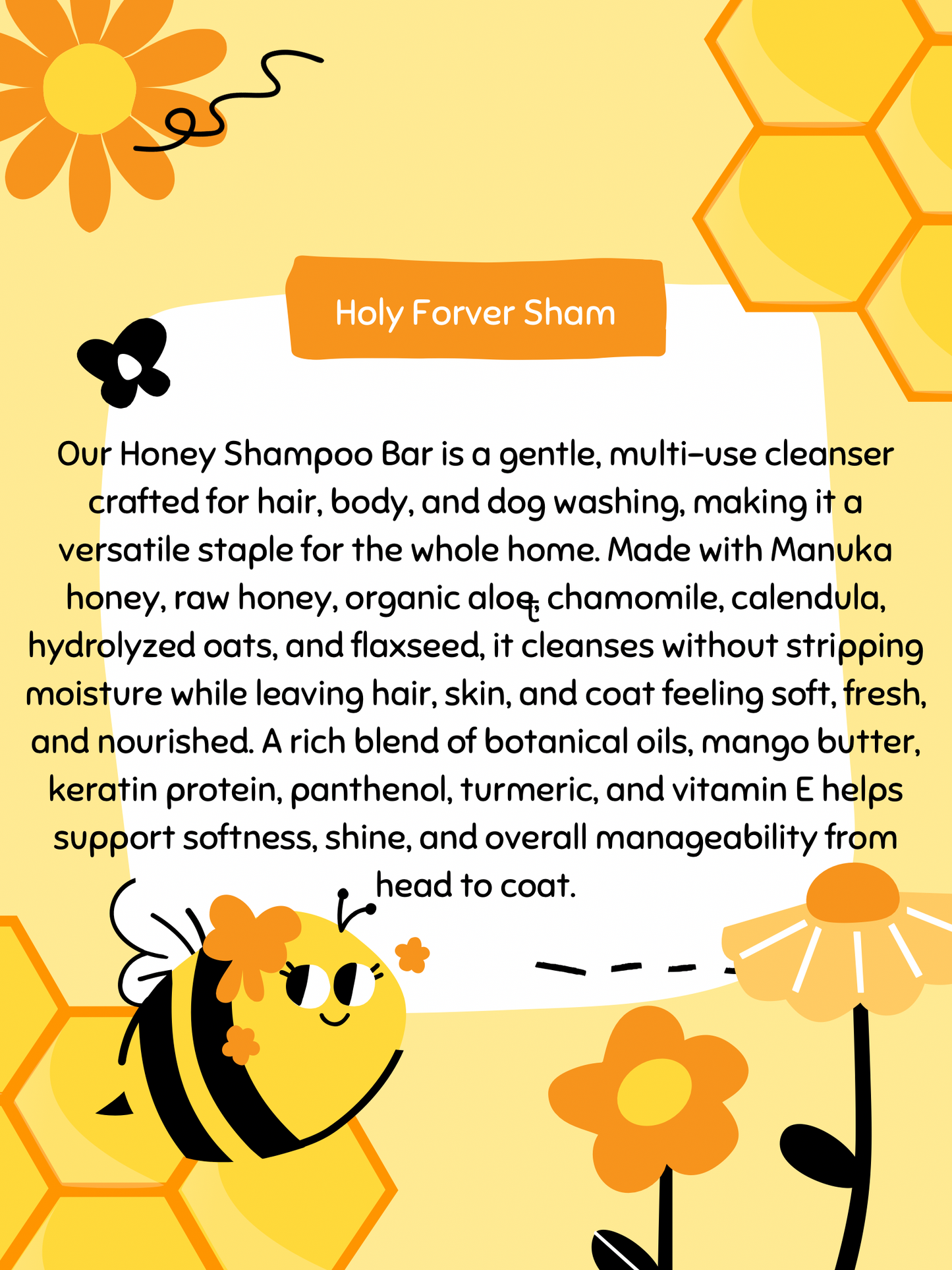 Holy Forever Shampoo Bar (Severely Damaged Hair) (All Hair Types)