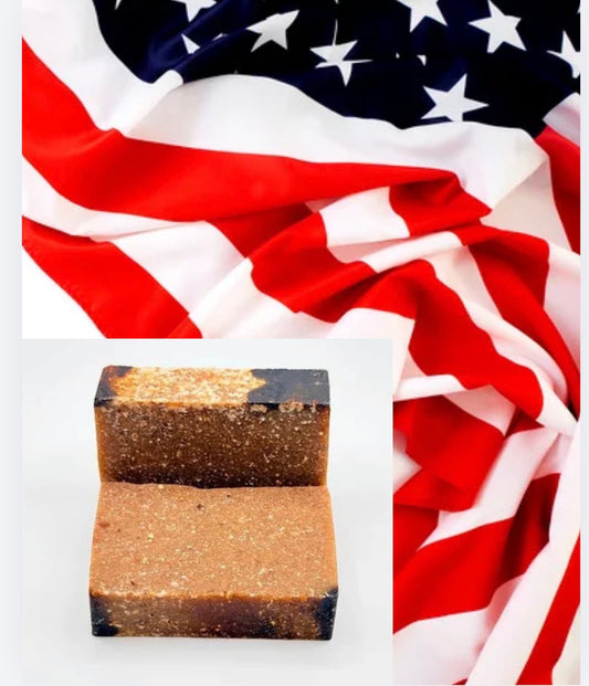 Mighty Warrior soap bar by My Store, featuring a rugged design with bold packaging and vibrant colors on a plain background.
