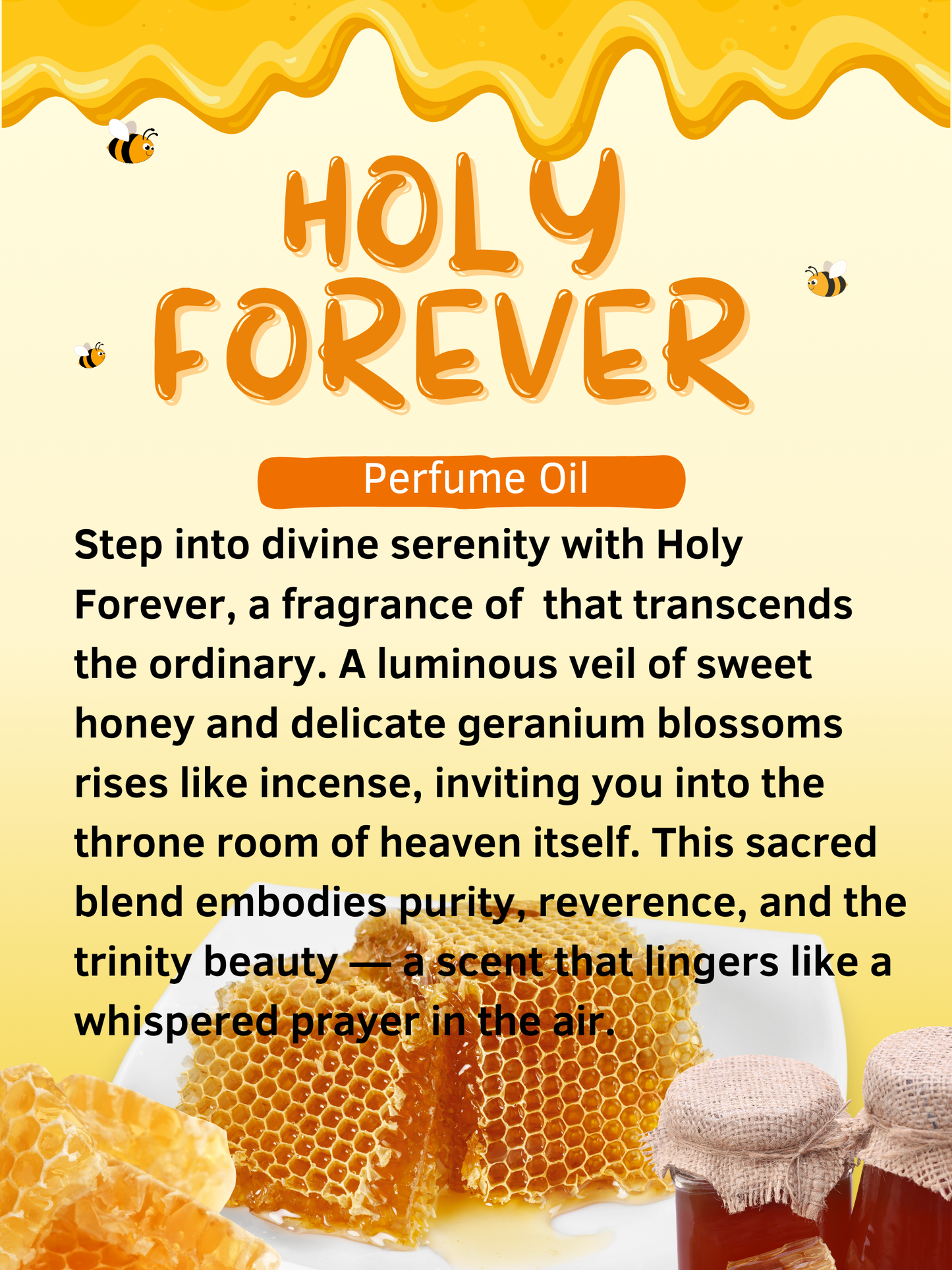 Holy Forever Perfume Oil | Sweet Honey & Geranium