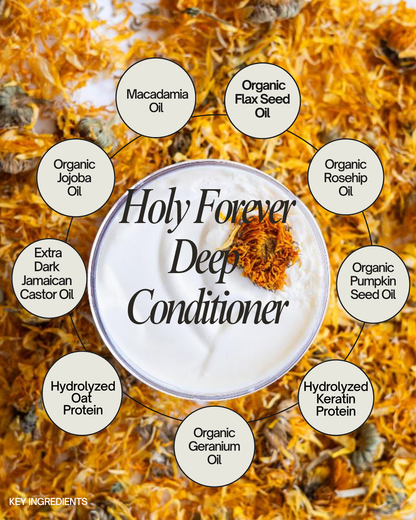 Holy Forever Honey Deep Conditioner | Helps Repairs Damage Hair 8oz