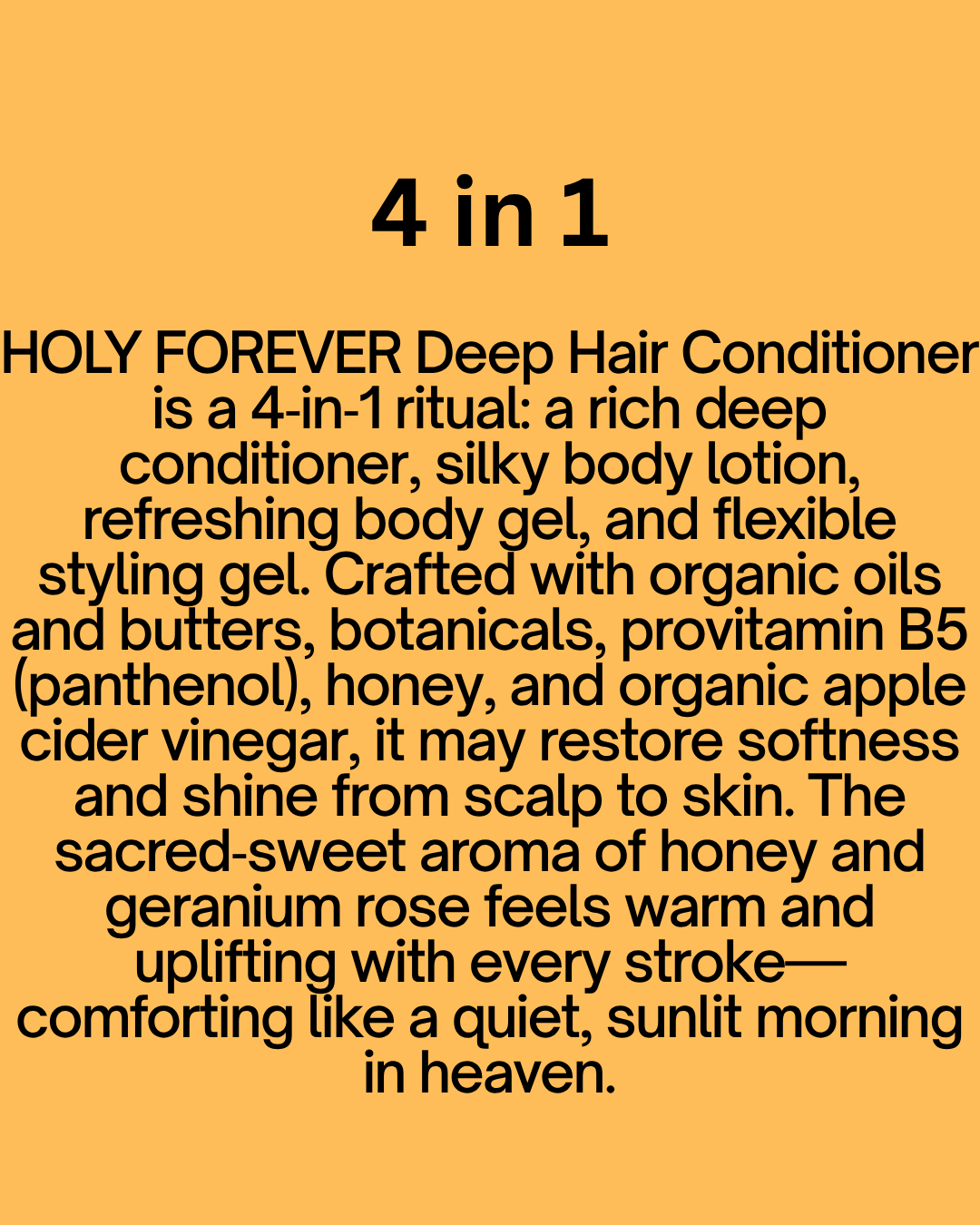 Holy Forever Honey Deep Conditioner | Helps Repairs Damage Hair 8oz