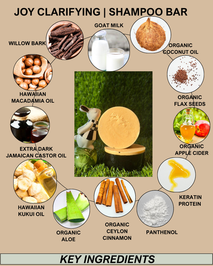 "JOY" Shampoo Bar (Clarifying Shampoo Bar) (Oily Hair)