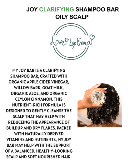 "JOY" Shampoo Bar (Clarifying Shampoo Bar) (Oily Hair)