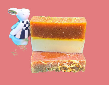 Holy Forever Honey Hydrating Soap Bar by My Store, showing the golden soap with honey and moisturizing ingredients.
