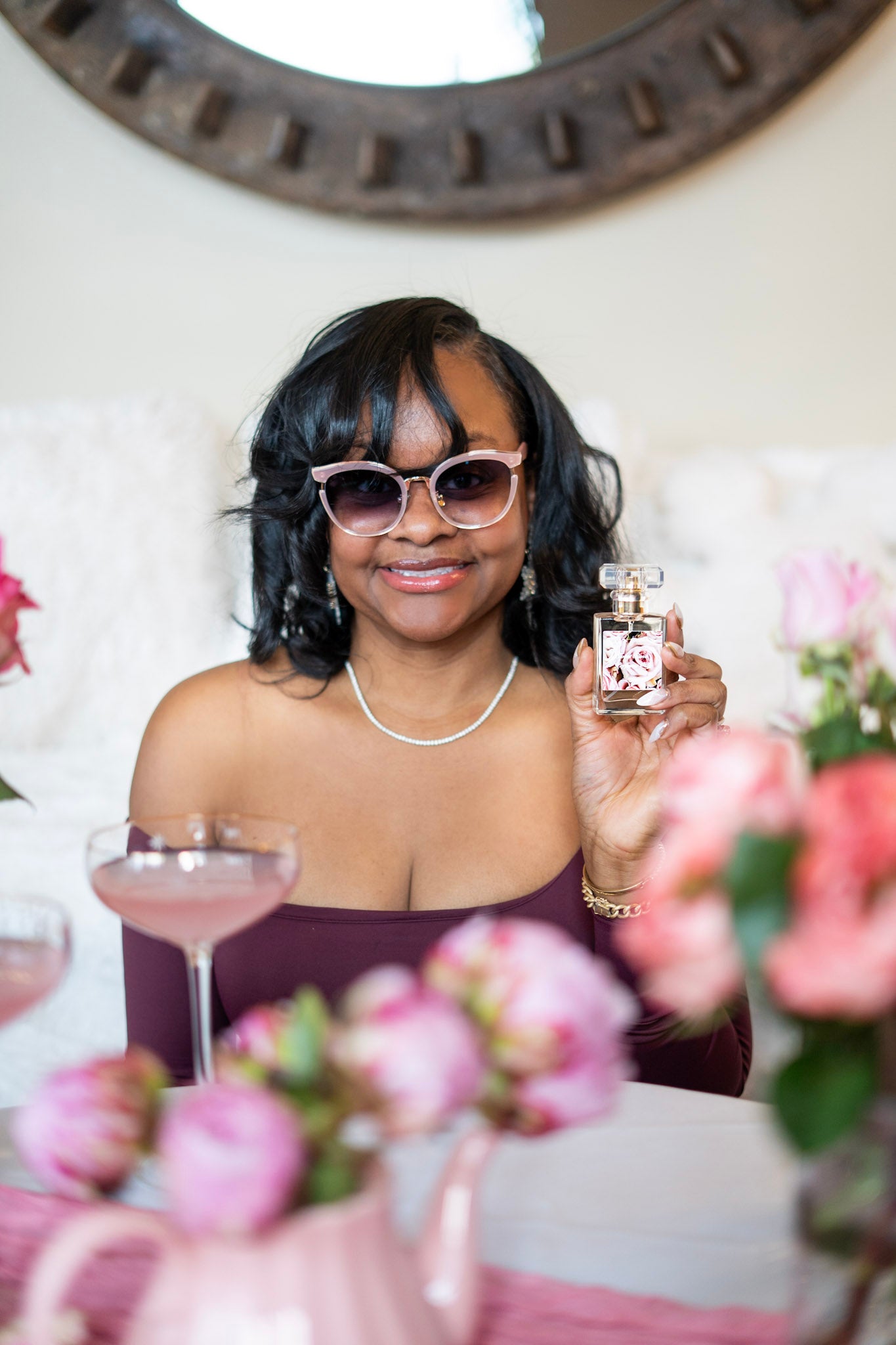 Beauty For Ashes Perfume Oil with Fresh Cut Rose scent, presented in a sleek bottle by LOVEBYEMMASKINCARE.
