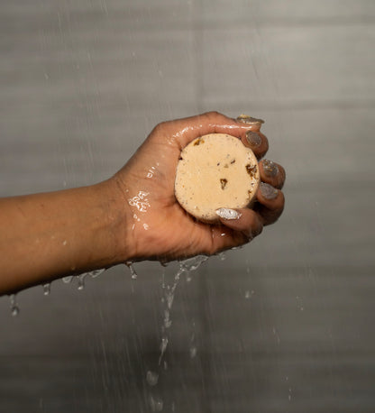LOVEBYEMMASKINCARE Beauty for Ashes natural shampoo bars for all hair types, shown in eco-friendly packaging.