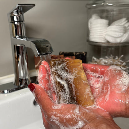 Holy Forever Honey Hydrating Soap Bar by My Store, 3-in-1 face, hair, and body brightening and moisturizing bar.