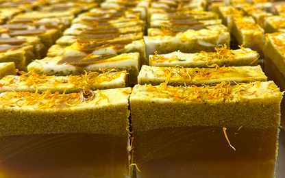 Holy Forever Honey Hydrating Soap Bar by My Store, 3-in-1 face, hair, and body brightening and moisturizing soap bar.