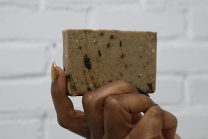 Mighty Warrior SOS soap bar by My Store, designed to soothe and dry itchy skin with natural ingredients.